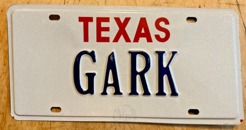 Texas vanity license plate - texas,