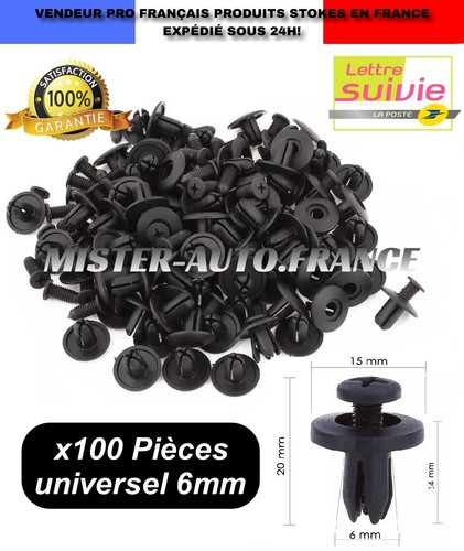 100x clips agrafe fixation - agrafe,