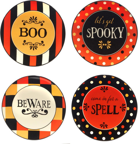 Spooky halloween canape plates - spooky,
