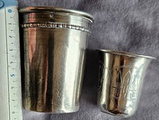 2 timbales argent massif - BOSSES  - France & Empire Austro-Hongrois Linz gravée