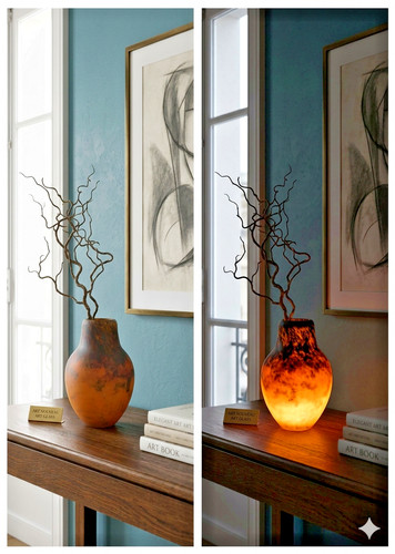 Superbe vase balustre pâte - superbe,