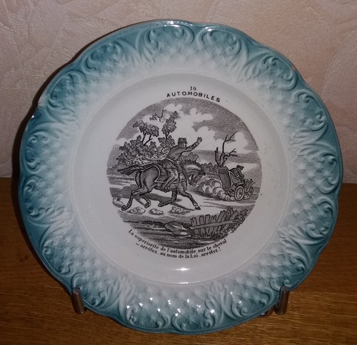 Assiette ancienne faïence - assiette,
