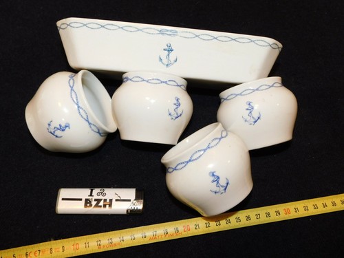 Lot pieces dejeuner marine - pieces,