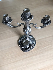 Chandelier bronze argenté style Rocaille début XXème