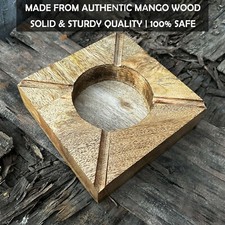 Vintage Bois Cendrier Bureau /