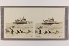 FRANCE Nice Côte d’Azur Lavandières Photo Stereo Vintage Argentique c1900