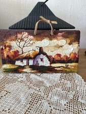 TUILE Plate Peinte par