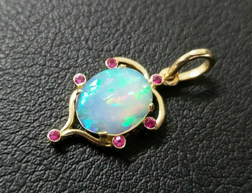 Pendentif opale naturelle - opale,