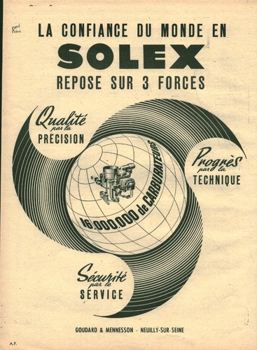 Publicité ancienne solex - publicité,