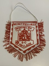 Montpellier SC Paillade rare fanion vintage foot football pennant MHSC