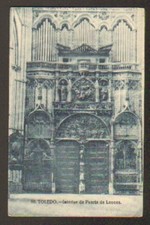 TOLEDO (ESPAGNE) ORGUES RELIGIEUSES d'EGLISE début 1900