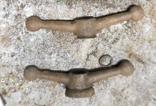 - 2 ecrou ailette velo de collection course randonneuse piste : bronze lisse d10