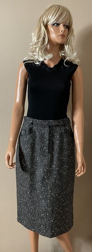 Jupe midi grise mouchetée - , 70%