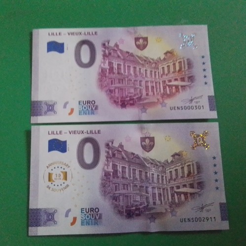 Billet zero euro - euro, vieux