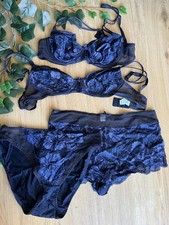 Ensemble Hechter 🪻 Lingerie Bleu Dentelle 🪻 Taille 40/85B/85C