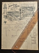 Facture fabrique de cages à oiseaux, Bernard & Cie à Chalons sur marne - 1910