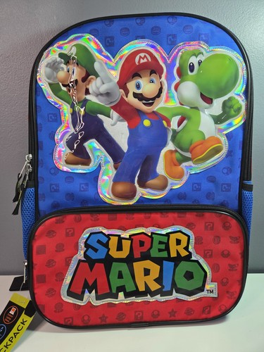 Super mario backpack - super, 17”