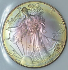 1999 American Eagle 1 OZ Argent Dollar - Tonifiant Tons - Un Once Lingot - K858