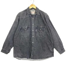 Chemise Jean Pression Noir Grisée Vintage 90’s