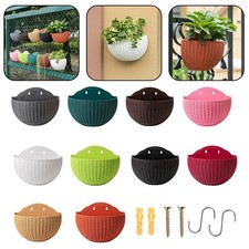 Panier à Suspendre en Plastique Robuste Pot de Fleurs Mural pour Durabilité et
