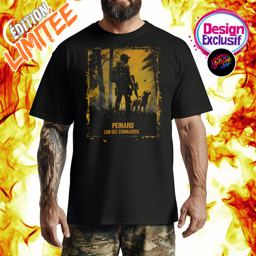 Shirt homme humour chasseur - t-shirt,
