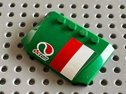 Lego green wedge 4x6x2 - wedge, 4x6x2/3