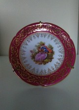 Petite Assiette Décorative À Décor Romantique En Porcelaine De Limoges D&C Paris