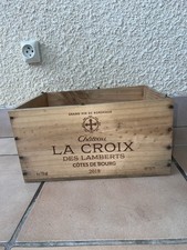Caisse à vin en bois Vintage -  CHÂTEAU LA CROIX DES LAMBERTS 2018
