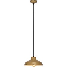 Suspension Brillante Désert Jaune Vintage Rétro Ronde Ø35Cm Max 60W E27 Réglable