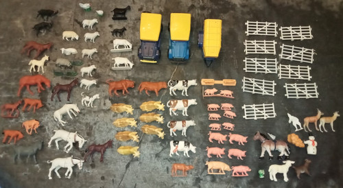 Lot figurine plastic animaux