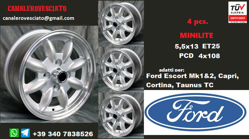 Jantes minilite pouces ford - jantes,