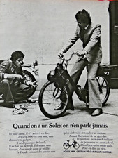 PUBLICITÉ PRESSE 1975 QUAND ON A UN SOLEX 3800 ON N'EN PARLE JAMAIS - VÉLOSOLEX