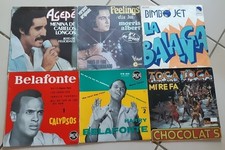 Lot de 33 disques vinyles 45 tours LATINO