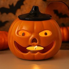 Brûle-Parfum Citrouille d’Halloween – Fait Main - Ambiance Magique
