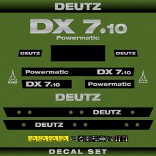 Kit autocollants / stickers de remplacement Deutz DX 7.10 Powermatic – tracteur