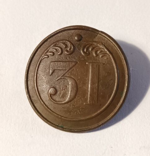 Bouton militaire 31e - bouton, du