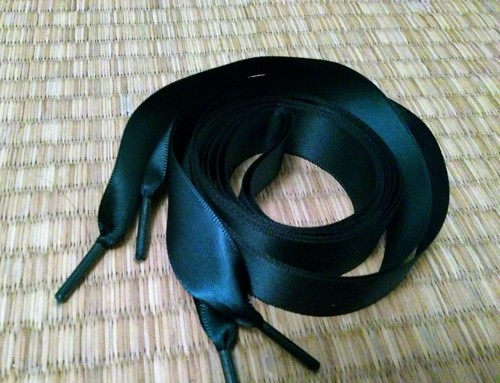 Lacets soie satin - , 120cm