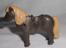 Poney Marron & Selle Playmobil 