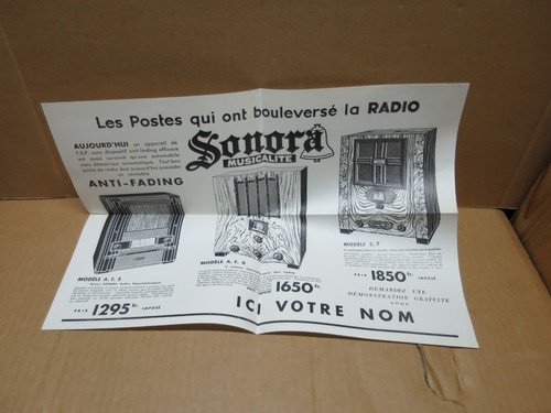 Poste radio sonora grand - sonora,