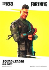 Panini Carte n°183 (183) Squad Leader Fornite Série 3 Epic Outfit Carte n°183 (1
