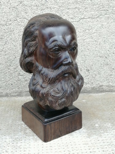 Ancienne sculpture buste - , bois