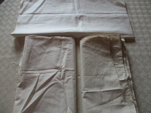 Pièce tissu neuf écru - de,