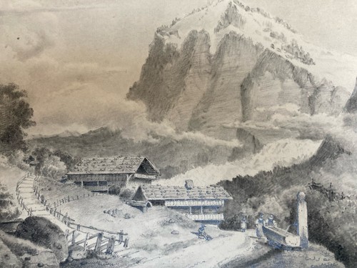 Dessin xixe 1830 vue - xixe,