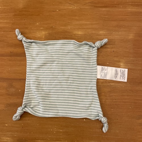 Doudou plat carré blanc rayé - doudou,