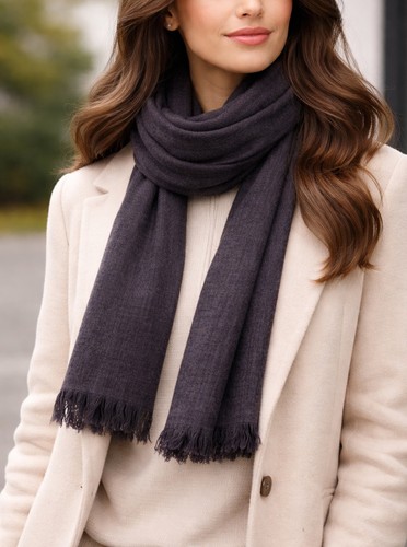 Grand foulard écharpe gris - Écharpe,