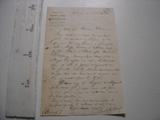 Facture Lettre 1860 Chemins de