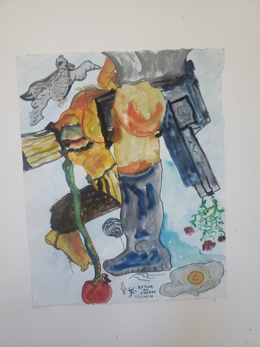œuvre contemporaine retour - contemporaine, de