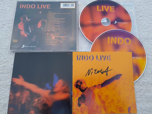 Indochine autographe nicola - autographe, cd