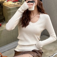 Pull En Tricot À Col V Pour