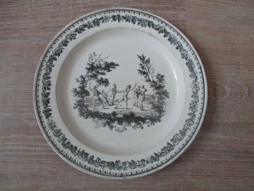 Assiette ancienne creil - creil, et
